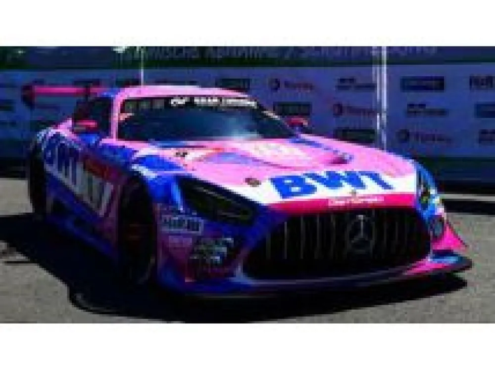 MERCEDES BENZ - AMG GT3 TEAM GETSPEED PERFORMANCE N 8 24H NURBURUGRING 2021 J.GOUNON - F.SCHILLER - M.VAXIVIERE - ROZE BLAUW WIT Beperkte Voorraad