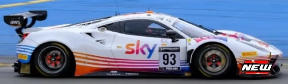 Aanbieding FERRARI 488 GT3 N93 SKY TEMPESTA RACING 24H SPA 2021 FROGGATT HUI CRESSONI CHEEVER