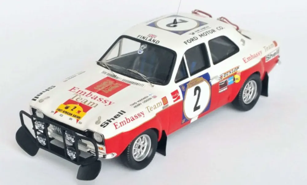 FORD ESCORT MK I RS 1600, NO.2, EMBASSY, SAFARI RALLYE, T.MäKINEN/H.LIDDON, 1972 Bestel Nu