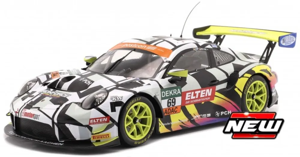 PORSCHE 911 GT3 R 69 IRON FORCE ADAC GT MASTERS 2019 Speciale Aanbieding