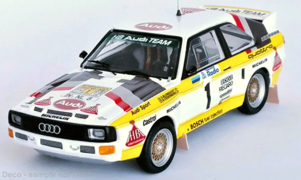 AUDI SPORT QUATTRO, NO.1, HB, RALLYE WM, RALLYE SCHWEDEN, S.BLOMQVIST/B.CEDERBERG, 1985 Beste Prijs