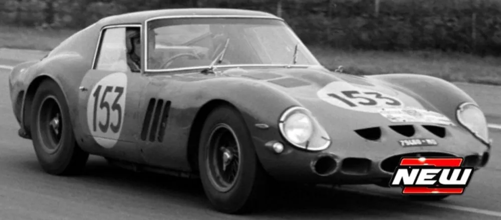 Express Levering FERRARI 250 GTO CHASSIS 3767 RHD 153 PIPER/MARGULIES 4TH TOUR DE FRANCE 1962 LIMITED ED.