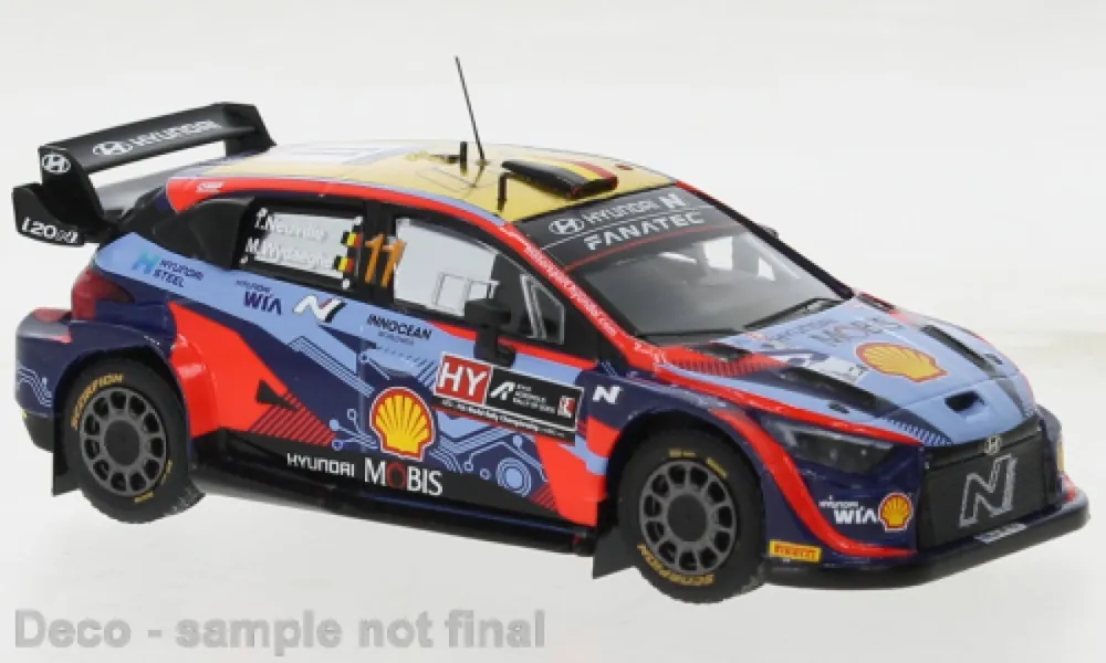 Tijdelijk Beschikbaar HYUNDAI I20 N RALLY1, NO.11, WRC, RALLY ACROPOLIS, T.NEUVILLE/M.WYDAEGHE, 2022