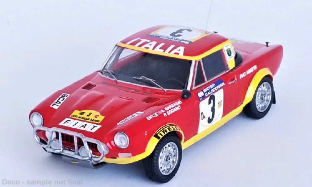 FIAT 124 ABARTH RALLYE, NO.3, RALLYE WM, SAFARI RALLYE, S.BARBASIO/P.SODANO, 1974 Voordeelprijs