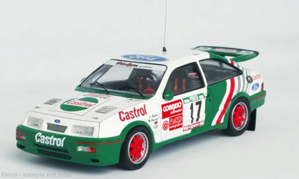 FORD SIERRA RS COSWORTH, NO.17, CASTROL, RALLYE WM, RALLYE PORTUGAL, J.SANTOS/M.OLIVEIRA, 1988 Alleen Vandaag
