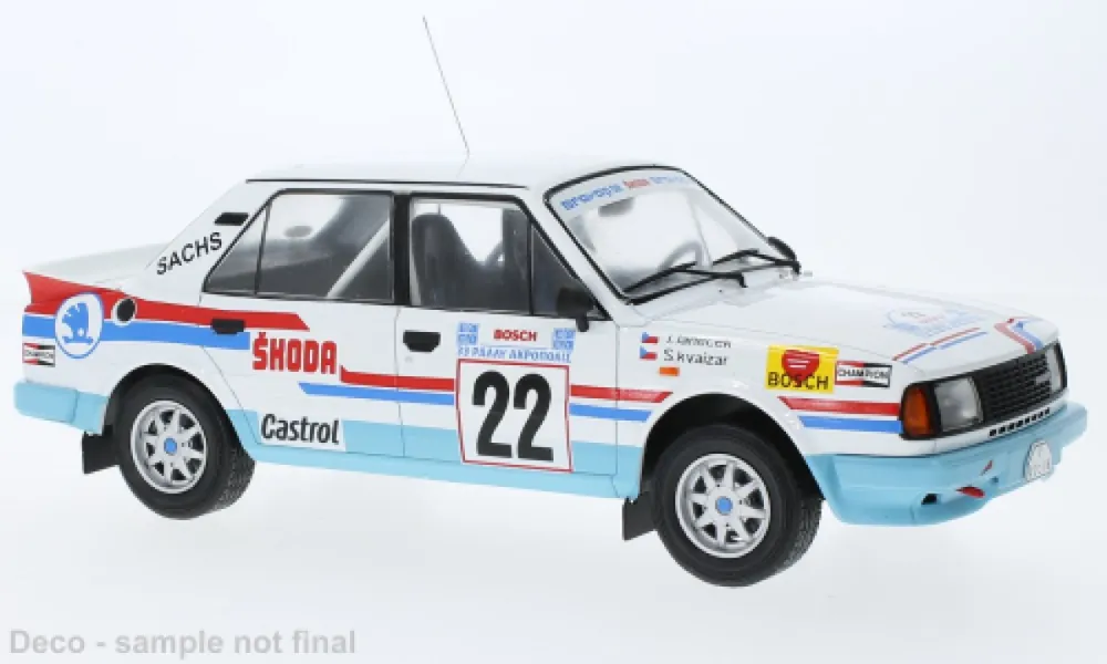 Exclusieve Aanbieding SKODA 130 LR, NO.22, WRC, RALLY ACROPOLIS, S.KVAIZAR/J.JANECEK, 1986
