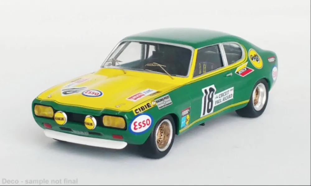 Direct Verzonden FORD CAPRI MK I 2600 RS, NO.18, 6H PAUL RICARD, J.C.GUERIE/J.P.ROUGET, 1971