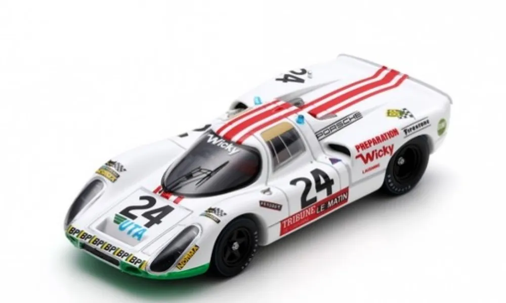 PORSCHE 907S N°24 18èME 24H LE MANS 1972 P. MATTLI - H. BAYARD - W. BRUN Populair