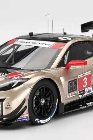 CHEVROLET - CORVETTE Z06 GT3.R 5.5L V8 TEAM PRATT MILLER MOTORSPORT N 3 IMSA 12H SEBRING 2024 DANIEL JUNCADELLA - ALEXANDER SIMS - ANTONIO GARCIA - GOLD BLACK Direct Verzonden
