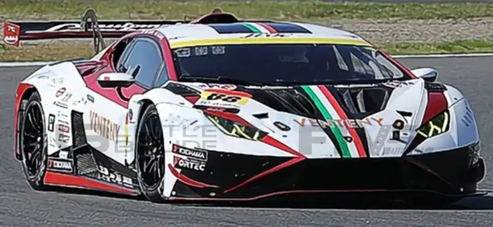 Fabrieksprijs LAMBORGHINI GT3 N°88 VENTENY JLOC GT300 SUPER GT 2024 T. KOGURE Y. MOTOJIMA AVEC CHAMPION BOARD