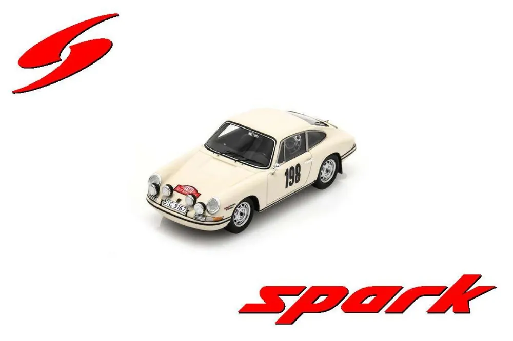PORSCHE 911 T/R NO. 198 RALLY MONTE CARLO 1968 S. ZASADA - J. DOBRZAńSKI Rechtstreeks Van De Fabrikant