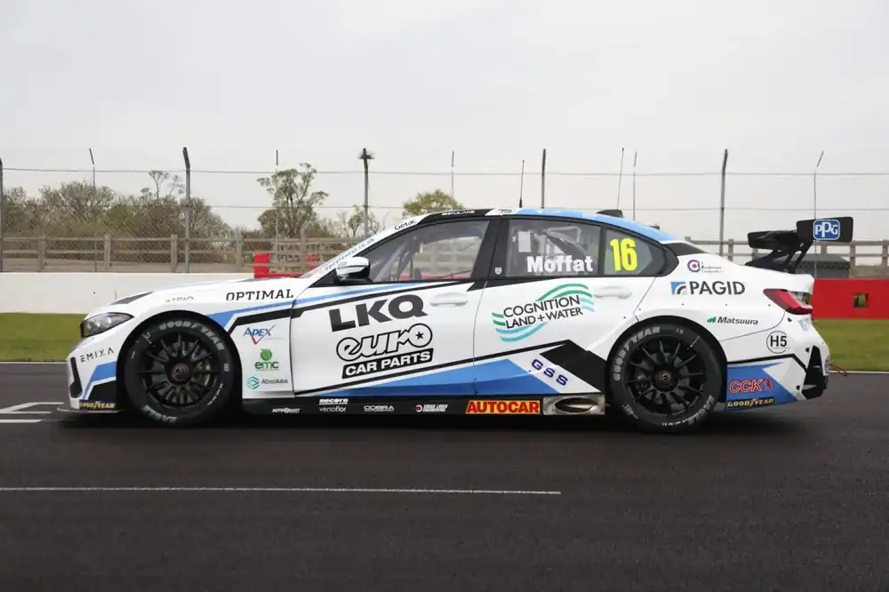 Lage Kosten BMW 330I N°16 LKQ EURO CAR PARTS WITH WSR BTCC 2025AIDAN MOFFAT (500EX.)