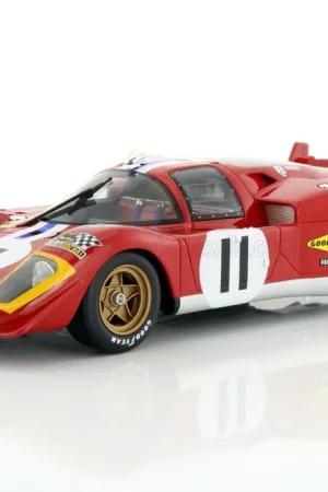 FERRARI - 512S 5.0L V12 LONG TAIL TEAM N.A.R.T.H. NORTH AMERICAN RACING N 11 4TH 24H LE MANS 1970 RONNIE BUCKNUM - SAM POSEY Gereduceerde Prijs