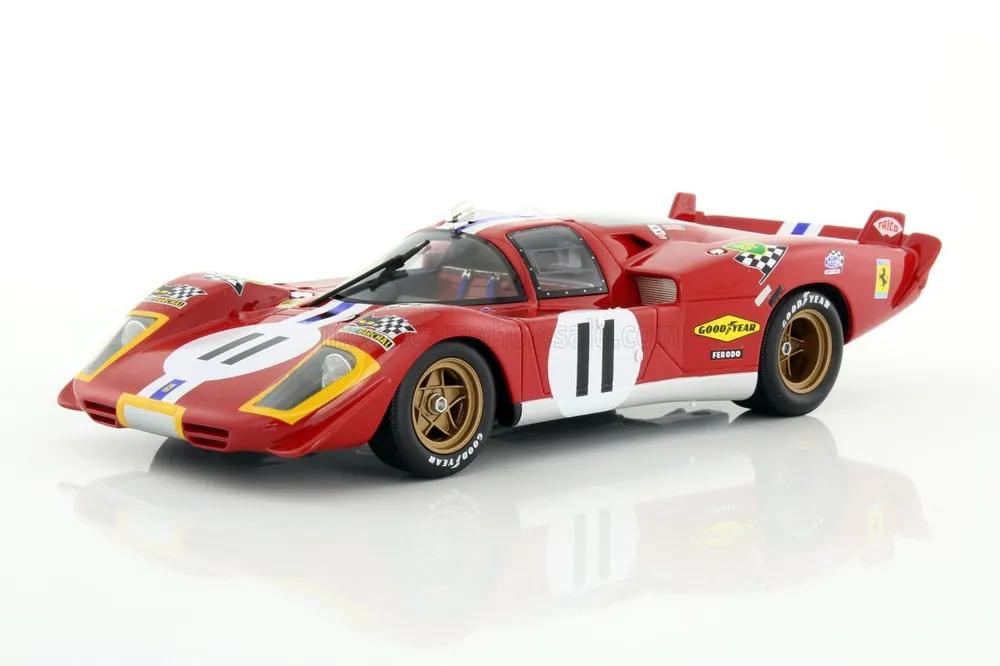 FERRARI - 512S 5.0L V12 LONG TAIL TEAM N.A.R.T.H. NORTH AMERICAN RACING N 11 4TH 24H LE MANS 1970 RONNIE BUCKNUM - SAM POSEY Gereduceerde Prijs