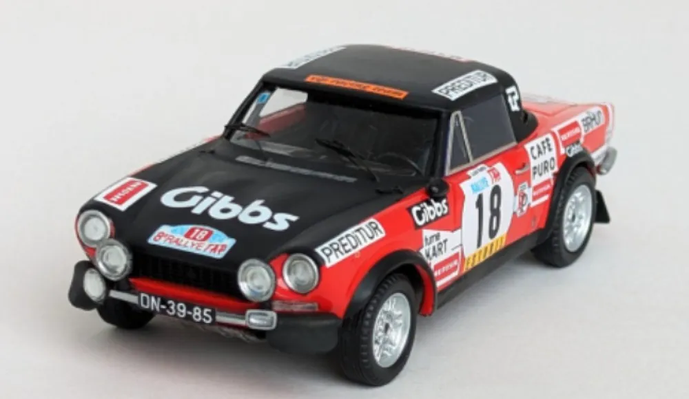Snelle Levering FIAT 124 SPORT SPIDER 1600, TAP RALLY, 1974, CINEGRA VIP, 18, L.NETTO/JOCAMES, 1 43