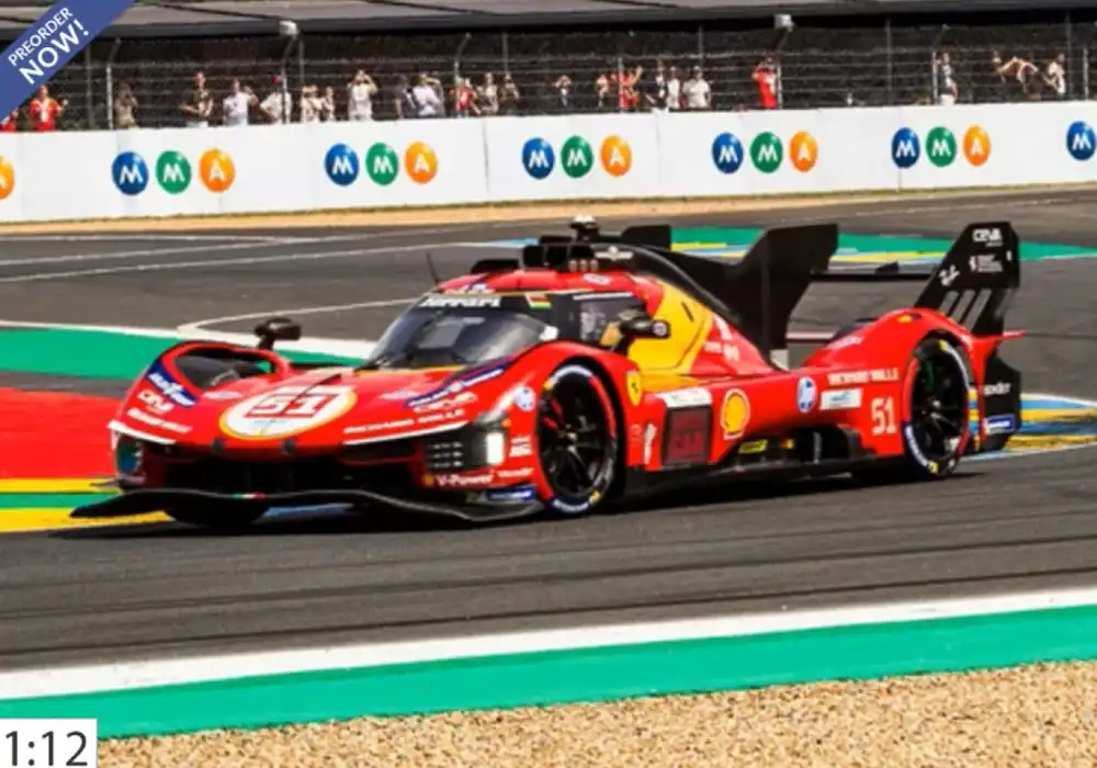FERRARI 499P CAR N. 51 - 24H LE MANS 2026 PILOTI PIER GUIDI CALADO GIOVINAZZI Speciale Aanbieding