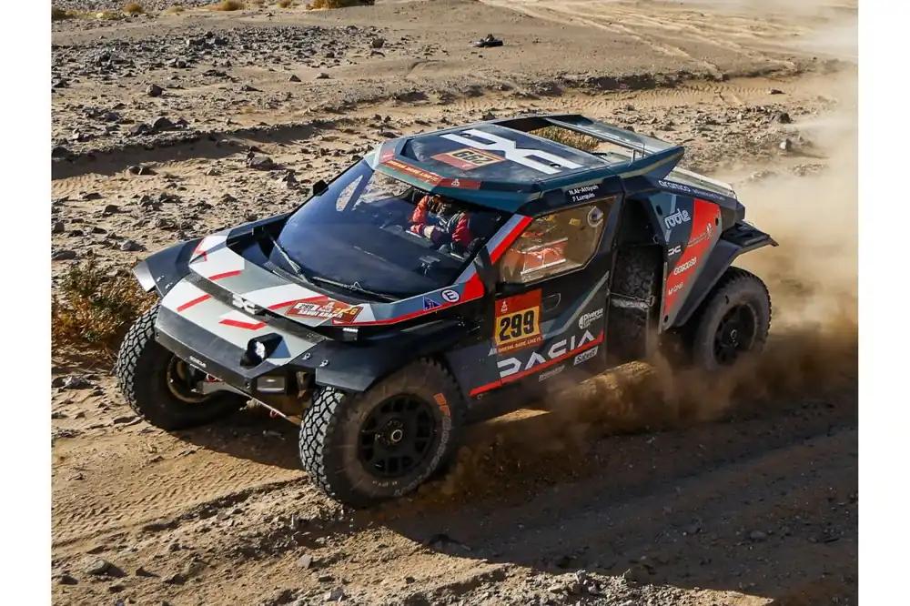 Laatste Versie DACIA SANDRIDER NO.299 WINNER DAKAR RALLY 2026 N. AL-ATTIYAH - F. LURQUIN