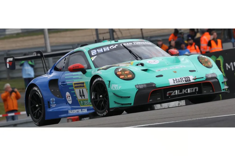 PORSCHE 911 GT3 R (992) EVO26 NO.44 FALKEN MOTORSPORTS 24H NüRBURGRING 2026 K. BACHLER - T. HEINEMANN - S. MüLLER - M. SCHURING LIMITED 300 Flitsaanbieding