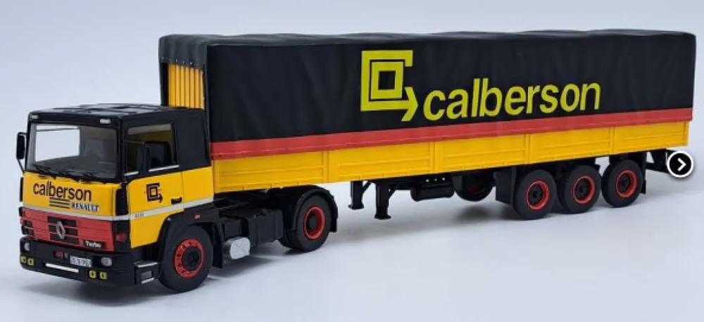 RENAULT R310 TRUCK TELONATO CALBERSON 1986 SCHAAL 1/43 VAN ODEON Koop Vandaag