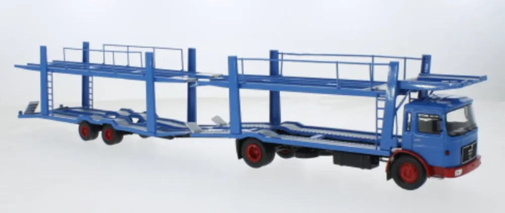 MAN AUTOTRANSPORTER 1970 BLAUW 1/43 IXO Nu Kopen
