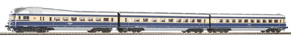 Weekendaanbieding Piko 52271 H0 “Blauer Blitz” dieseltreinstel Rh 5045 BBÖ III, geluidsuitvoering, AC-versie