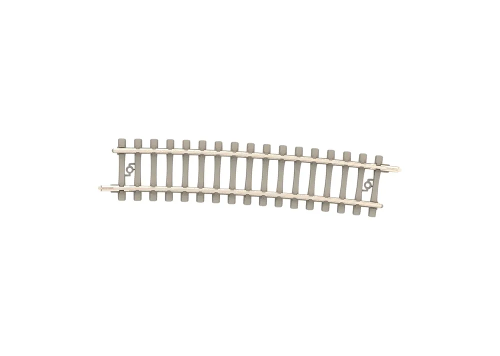 Flitsaanbieding Minitrix 14516 N Gebogen rail met betonnen bielzen R6 526,2 mm 7,5°