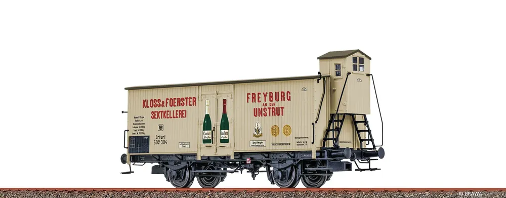 Betaalbaar Brawa 51317 H0 Bierwagen "Kloss & Foerster" K.P.E.V.
