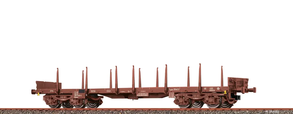 Brawa 47124 H0 Platte wagon Rmmns SNCB Finale Uitverkoop