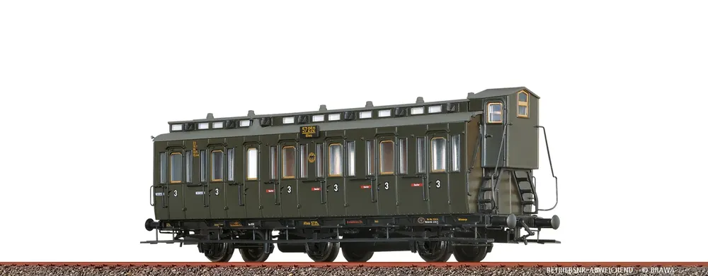 Populair Brawa 45493 H0 Coupérijtuig C3 DRG