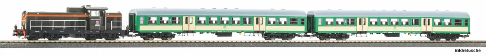 Aanbieding Piko 57034 H0 Startset met SP42 en PKP rijtuigen