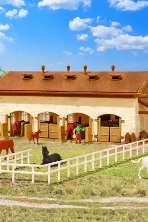 Vollmer 47719 N Paardenstal met paarden Tijdelijk Beschikbaar