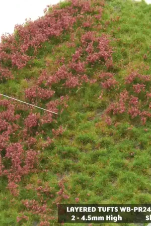 Welberg Scenery PR242 Gelaagde pollen Bloemen Rood zomer - 15x21cm Op = Op
