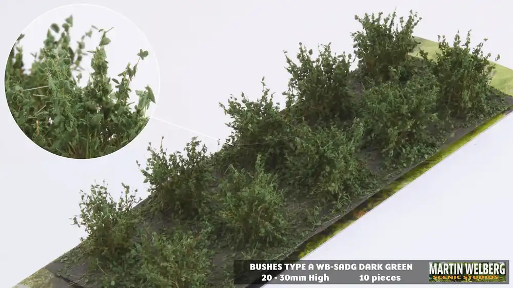 Welberg Scenery SADG Struiken type A donker groen - 10 stuks Gereduceerde Prijs