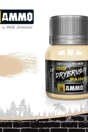 Voordeelprijs Ammo MIG 0625 Drybrush verf lichte huid 40ml