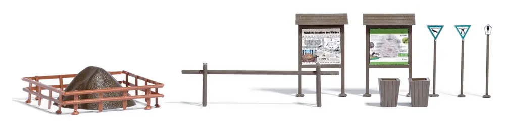 Aanbieding Busch 1851 H0 Grote mierenhoop met bijpassende bosaccessoires