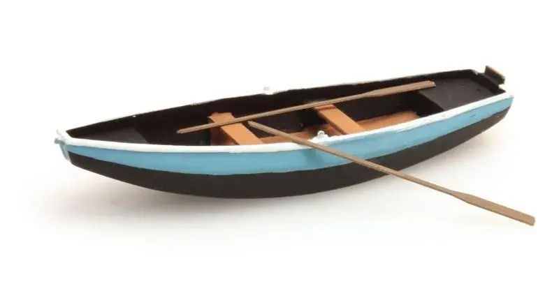 Populair Artitec 387.09-BL H0 Stalen roeiboot, blauw
