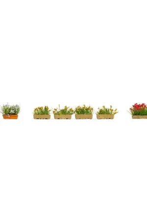 Weekendaanbieding Noch 14009 H0 Bloembakken bloeiend rood, wit en geel