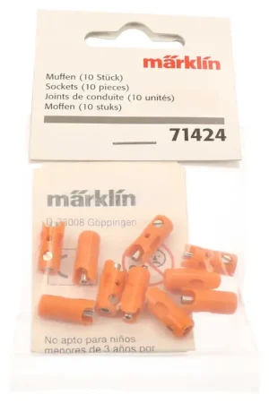 Märklin 71424 Moderne stekkers mof 10 stuks oranje Direct Verzonden