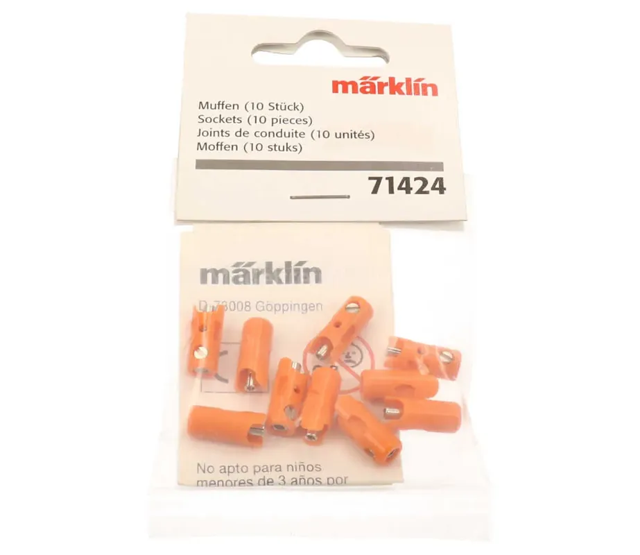 Märklin 71424 Moderne stekkers mof 10 stuks oranje Direct Verzonden