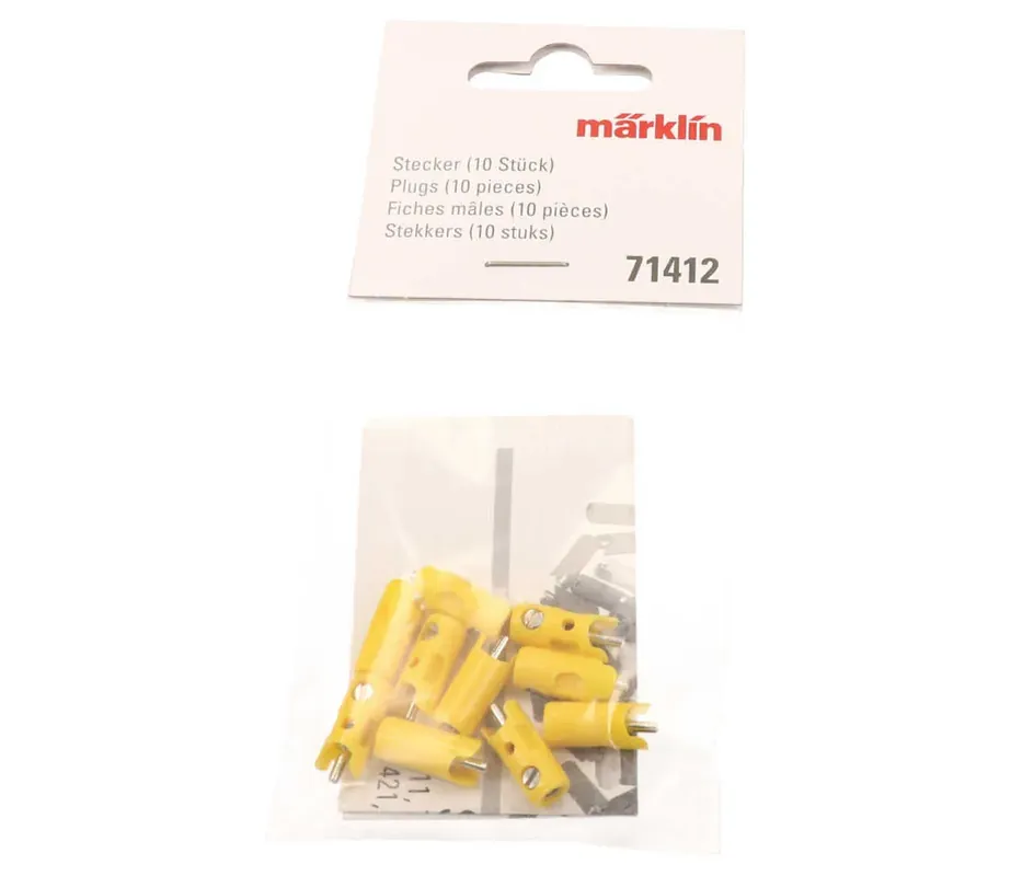 Gratis Retour Märklin 71412 Moderne stekkers 10 stuks geel