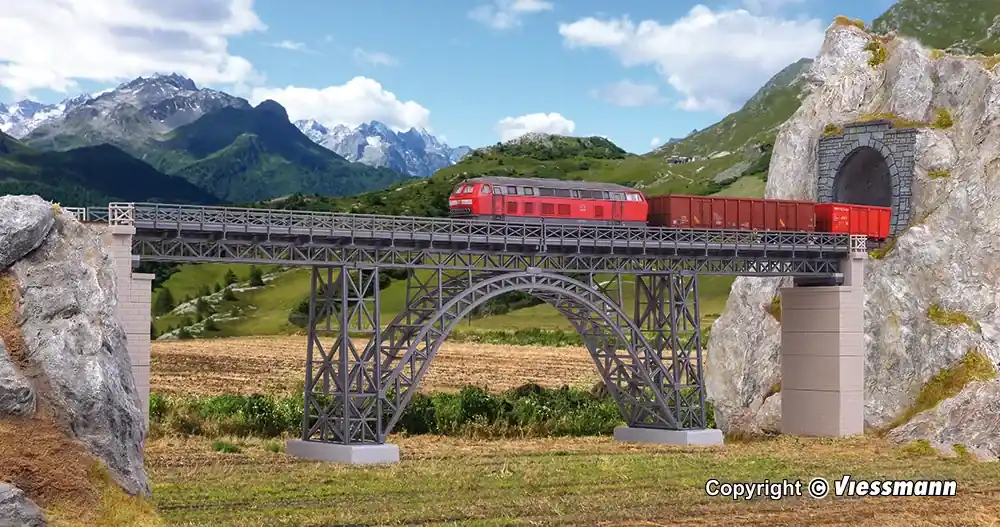 Kibri 39704 H0 Staalliggerviaduct brug Müngstertal enkelspoor Beperkte Voorraad