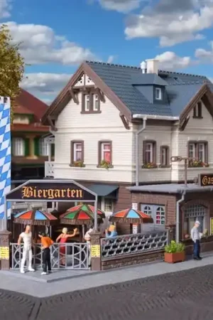 Weekendaanbieding Vollmer 43663 H0 Station met biertuin